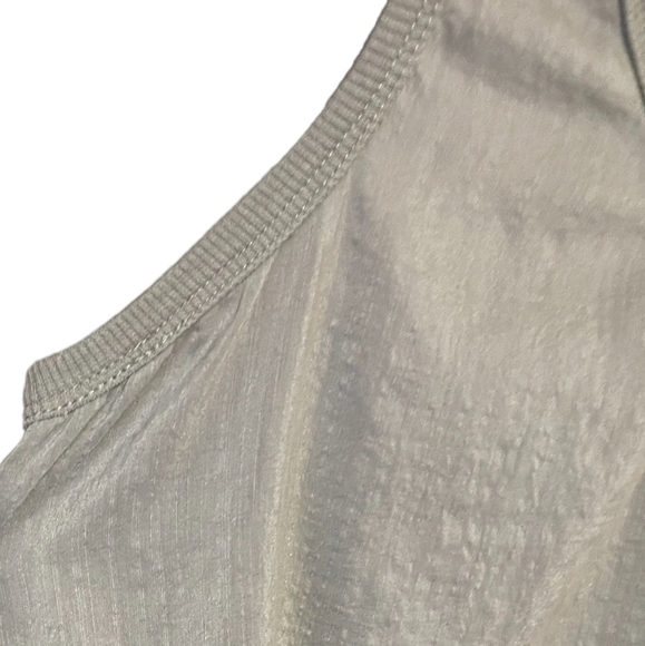 Naked Zebra Gray Racerback Drawstring Tank Top Silk Cotton Blend Size Small - Picture 13 of 16